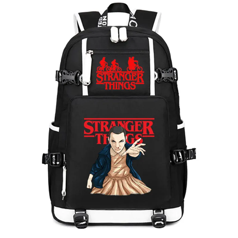 Stranger Things Backpack Student Schoolbag Men's and Women's Casual Travel Backpack