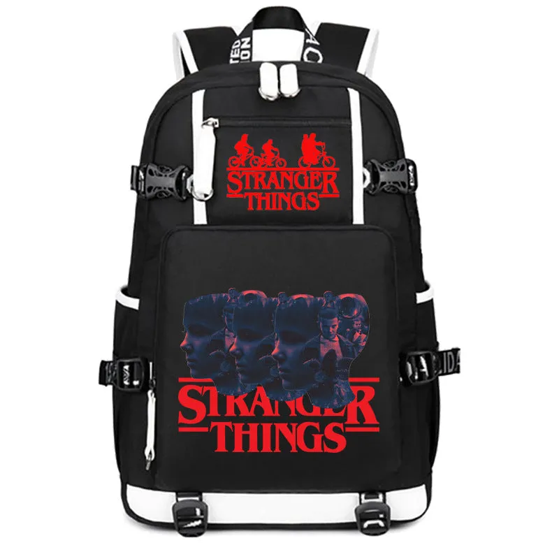 Stranger Things Backpack Student Schoolbag Men's and Women's Casual Travel Backpack