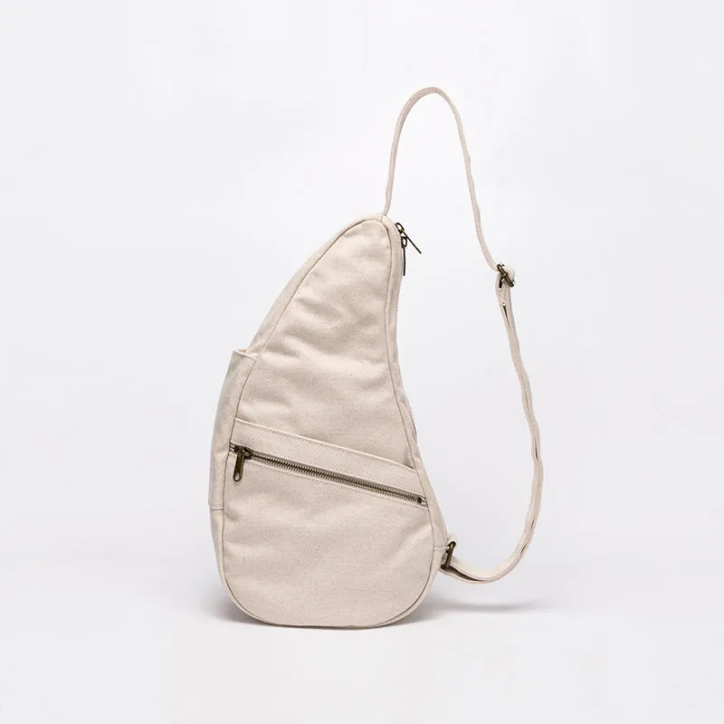 Stylish Womens Canvas Chest Bag White Crossbody Sling Bag For Women