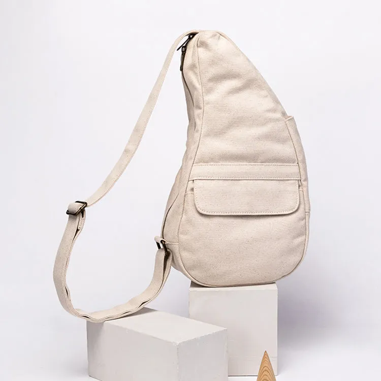 Stylish Womens Canvas Chest Bag White Crossbody Sling Bag For Women