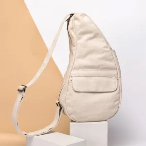 Stylish Womens Canvas Chest Bag White Crossbody Sling Bag For Women