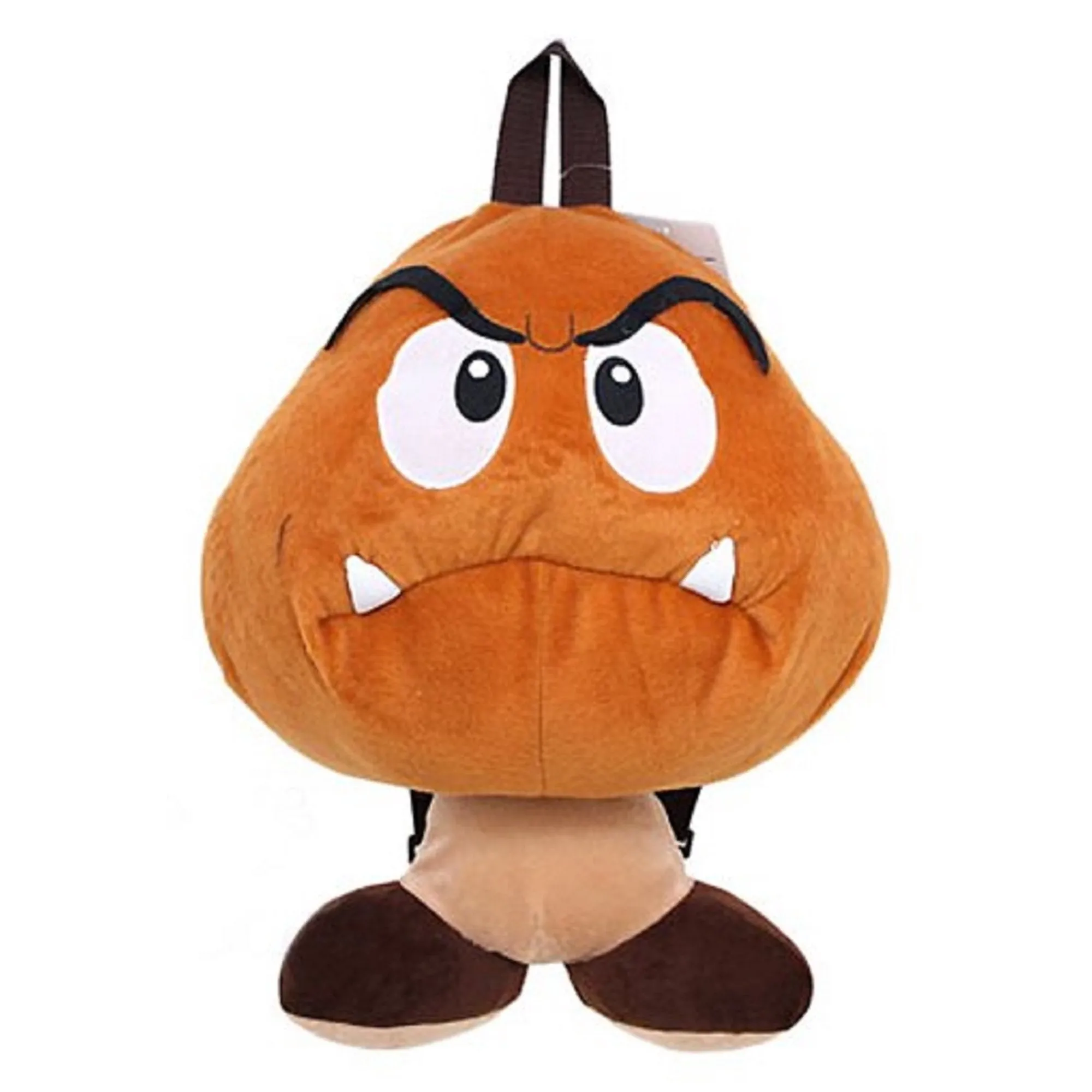 Super Mario Plush Backpack Goomba