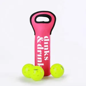 Swinton Pickleball Ball & Wine Bag - Pink