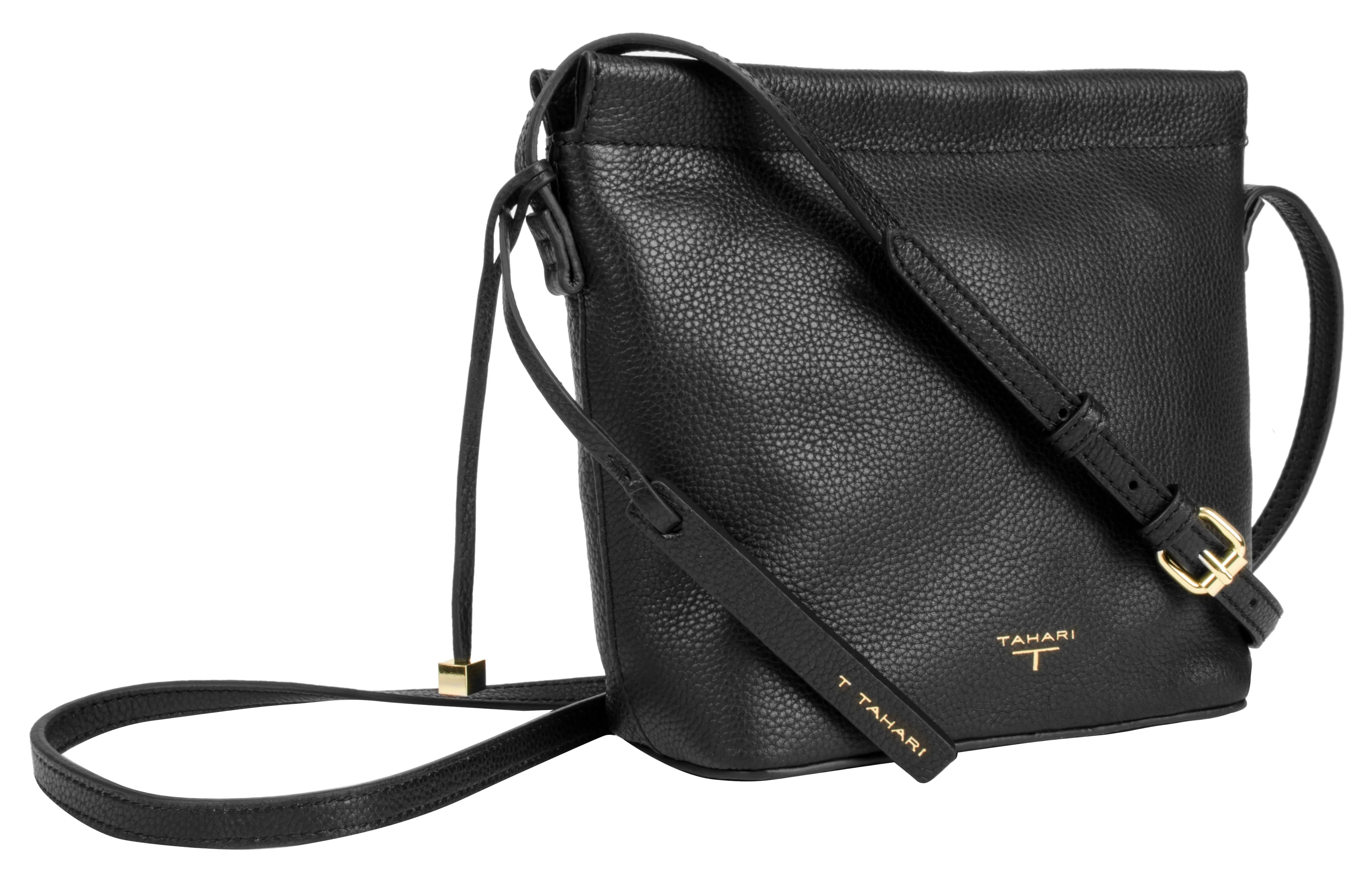 Tahari Sienna Bucket Leather Crossbody Bag