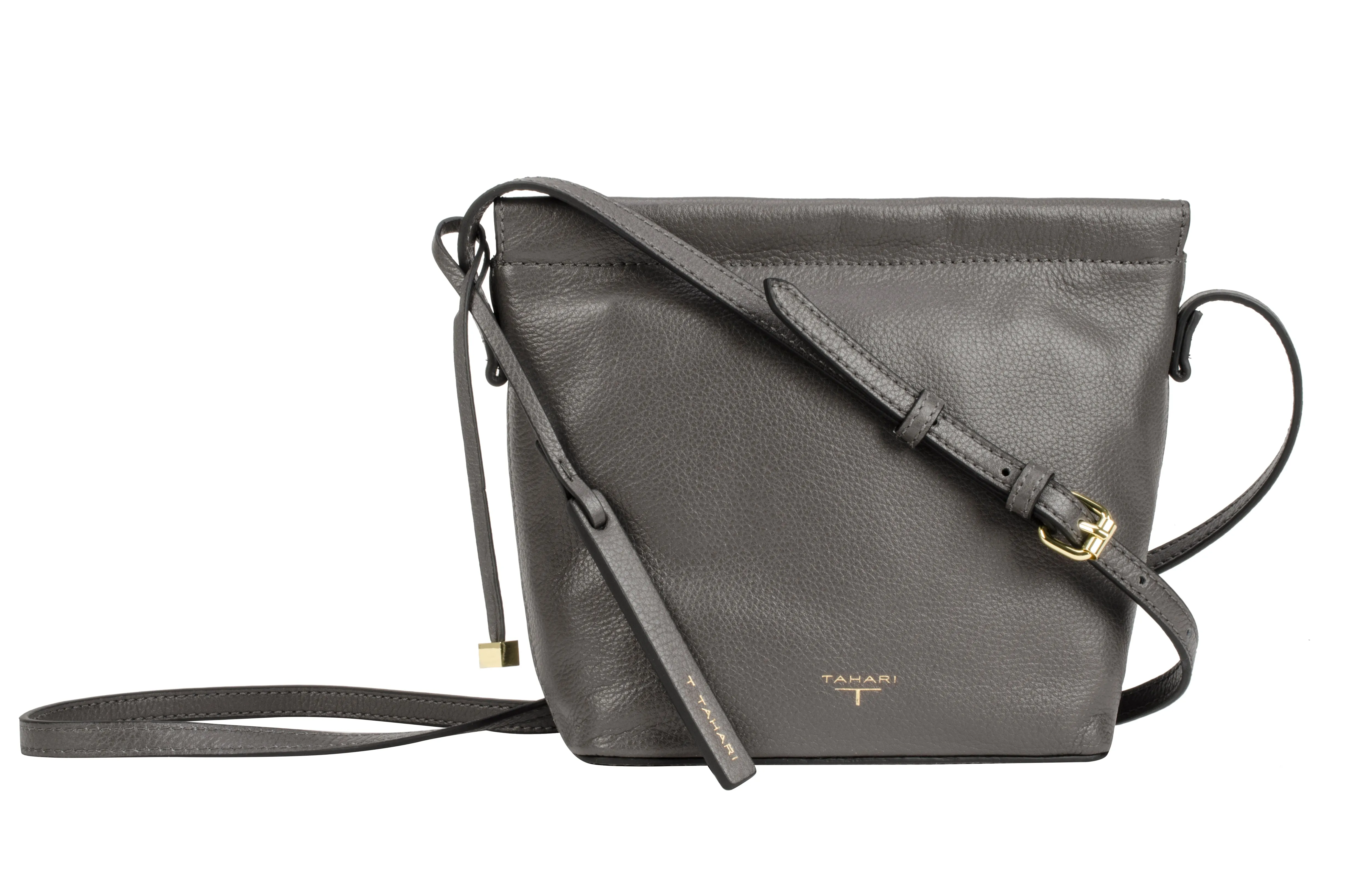 Tahari Sienna Bucket Leather Crossbody Bag