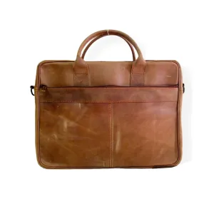 Tan Leather Laptop Bag for Men