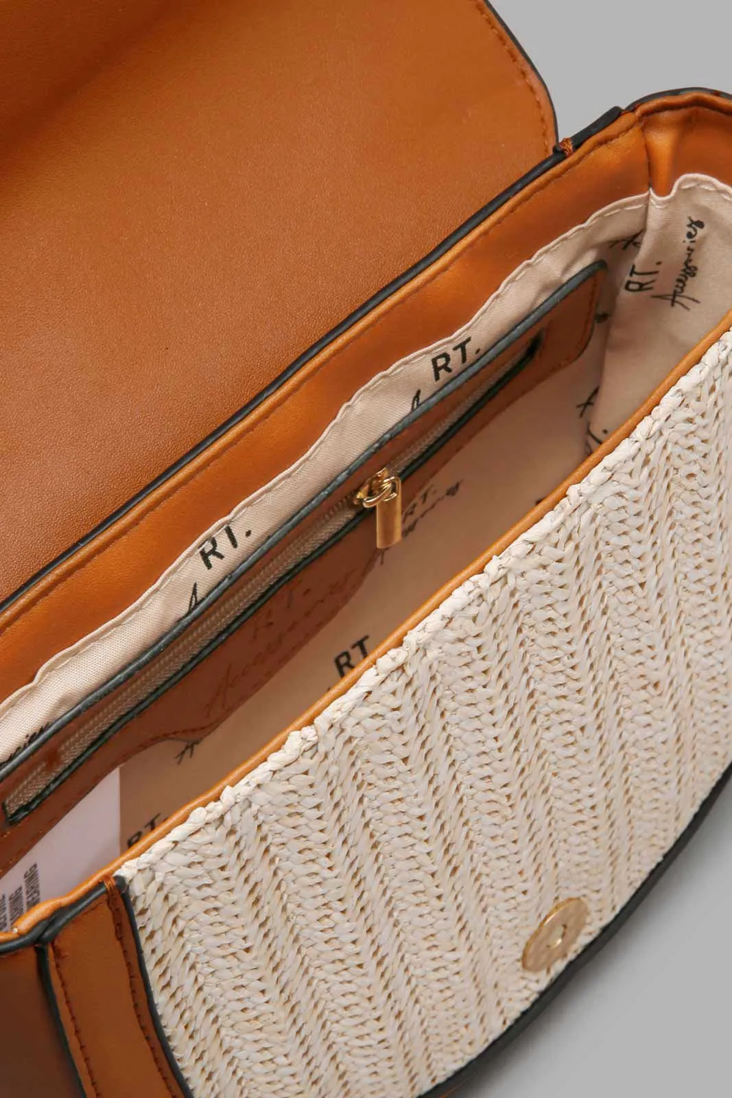 Tan Saddle Crossbody Bag