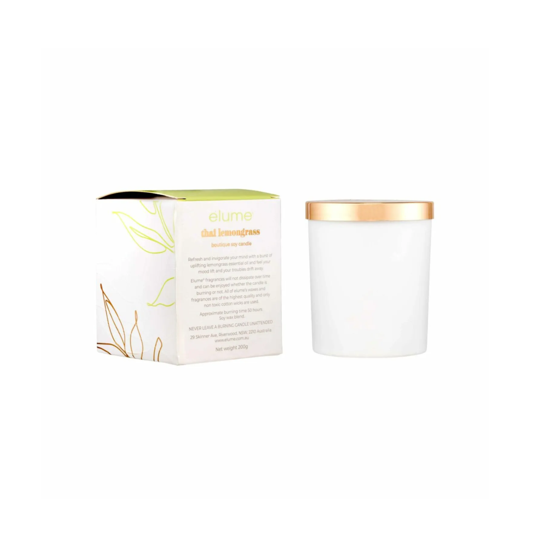 Thai Lemongrass: Elume Boutique Soy Candle