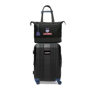 Uconn Huskies Premium Laptop Tote Bag and Luggage Set