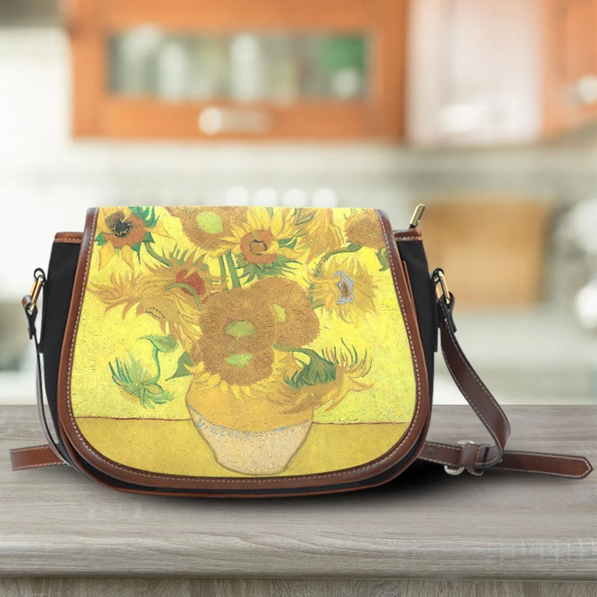 Van Gogh Sunflowers Saddle Bag