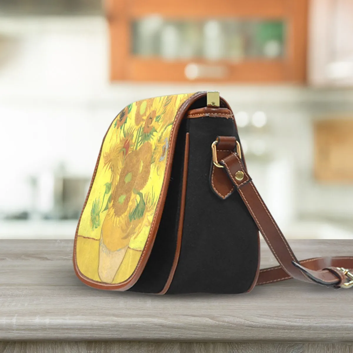 Van Gogh Sunflowers Saddle Bag