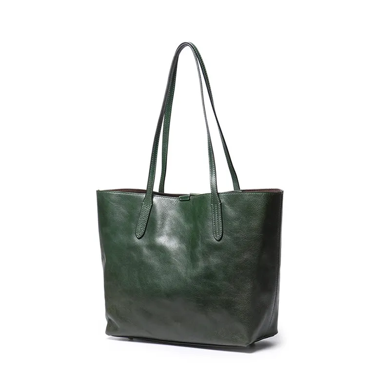 Vegetable Tanned Leather Tote