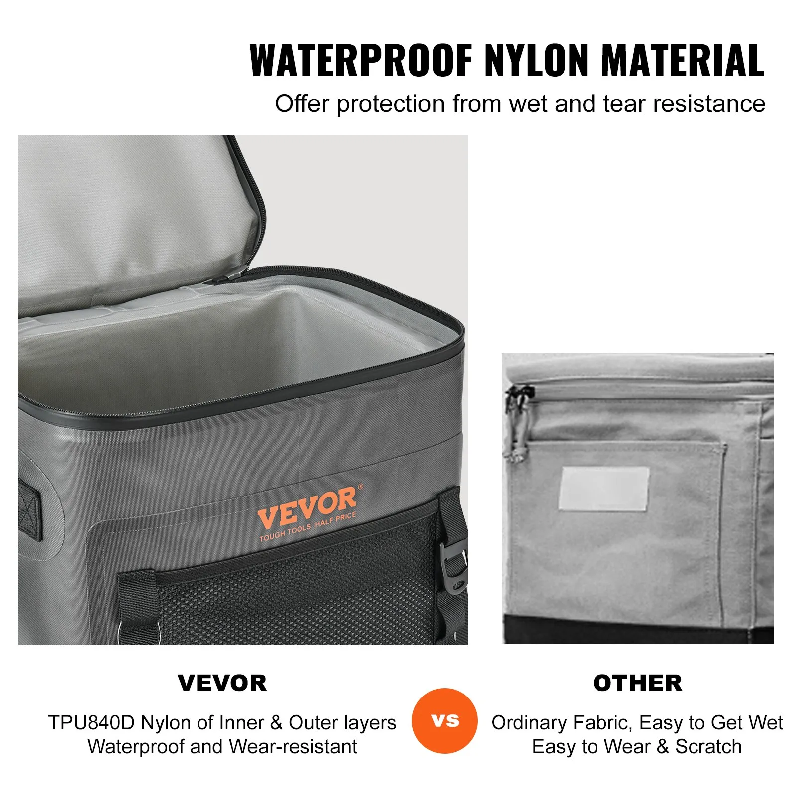 VEVOR Soft Cooler Bag - Leakproof, Waterproof, and Portable Cooler for Outdoor Activities