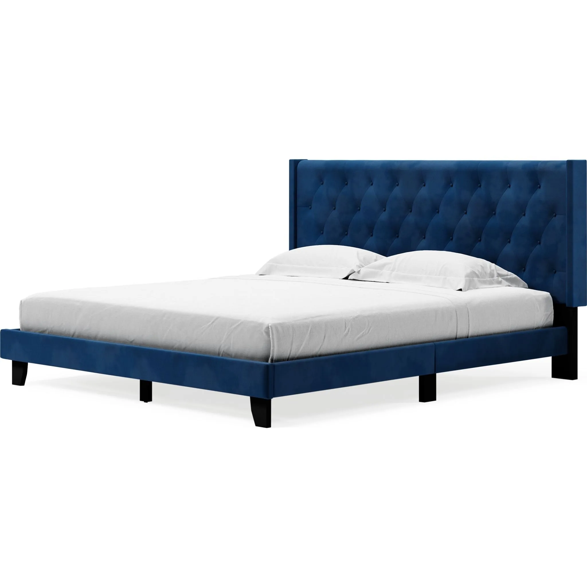 Vintasso Upholstered King Bed