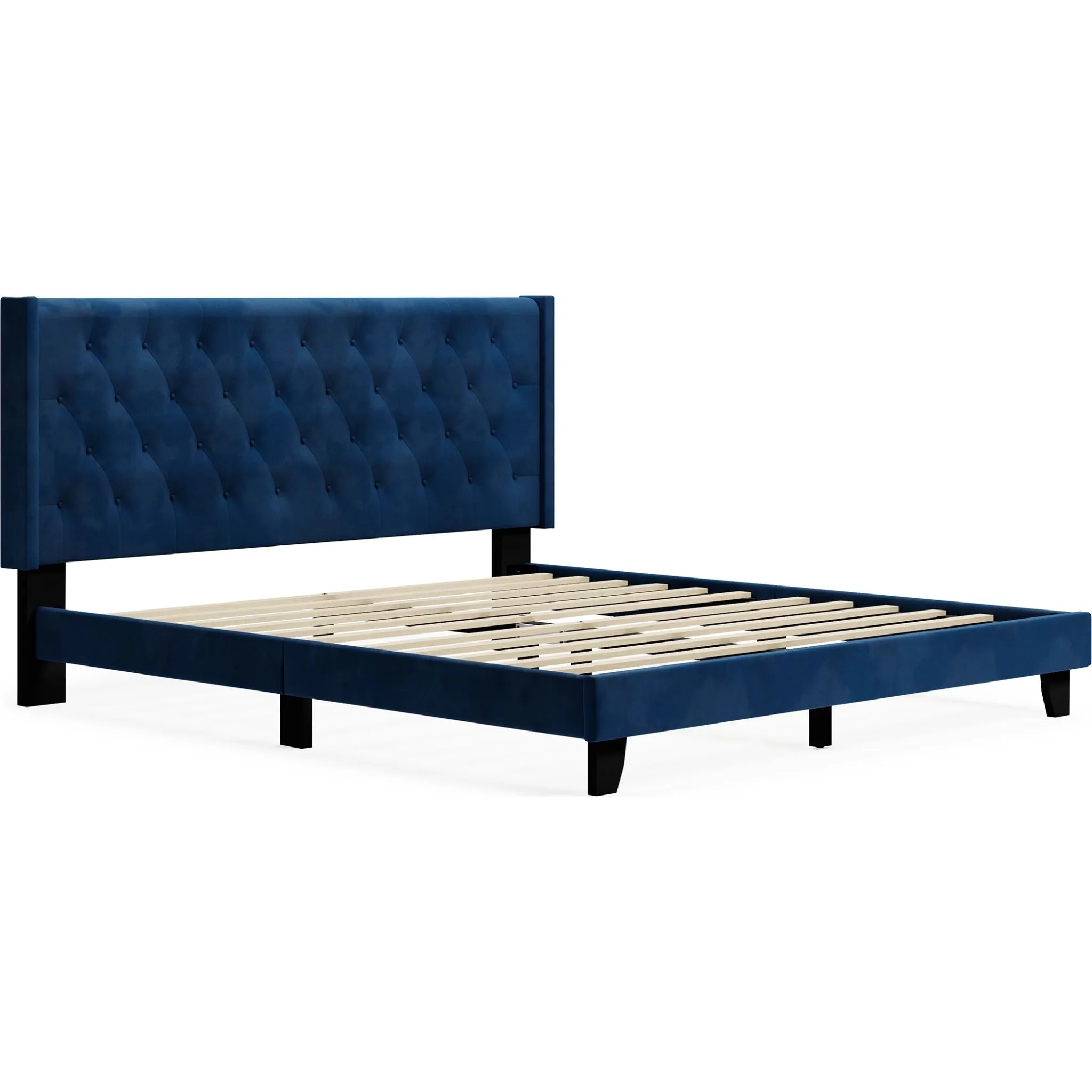 Vintasso Upholstered King Bed