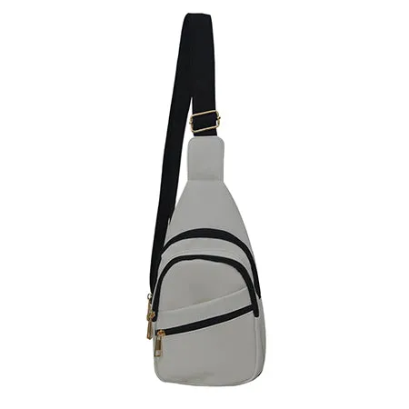 White NGIL Faux Leather Sling Bag