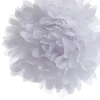 White Tissue Pom Pom (2 sizes)