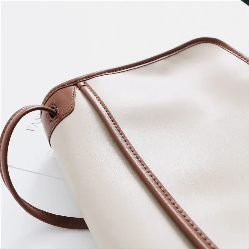 Womens Leather CrossBody Postal Bag Multi