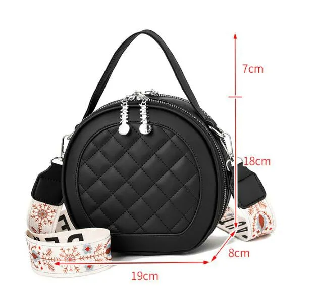 Women's Round Versatile Retro Shoulder Bag