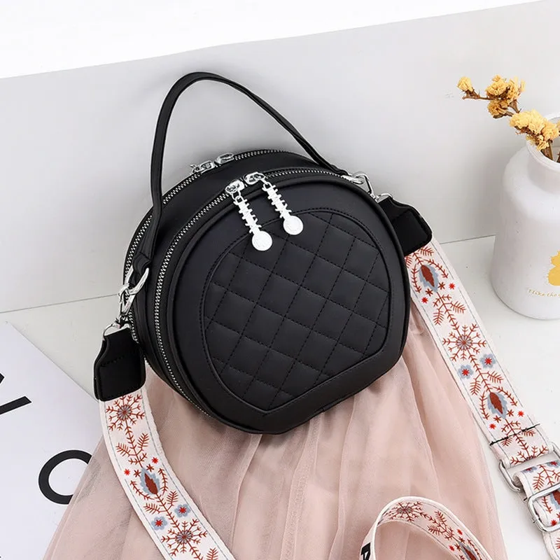 Women's Round Versatile Retro Shoulder Bag